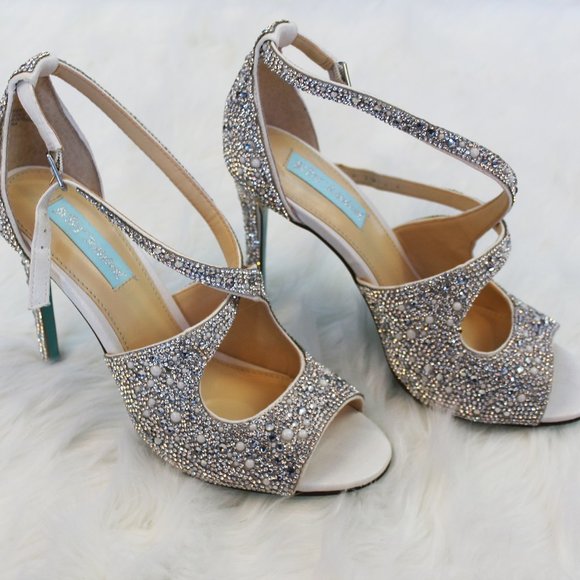Betsey Johnson Sparkling Size 8 BLING-TASTIC 4" Heels - Picture 5 of 8
